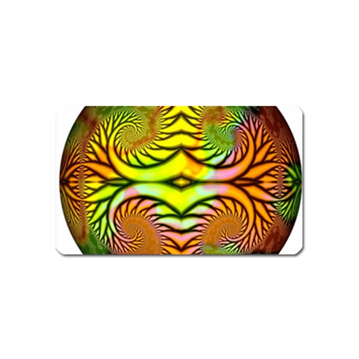 Fractals Ball About Abstract Magnet (Name Card)