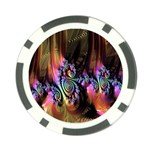 Fractal Colorful Background Poker Chip Card Guard (10 pack)