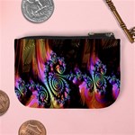 Fractal Colorful Background Mini Coin Purses Back