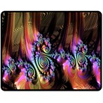 Fractal Colorful Background Fleece Blanket (Medium) 