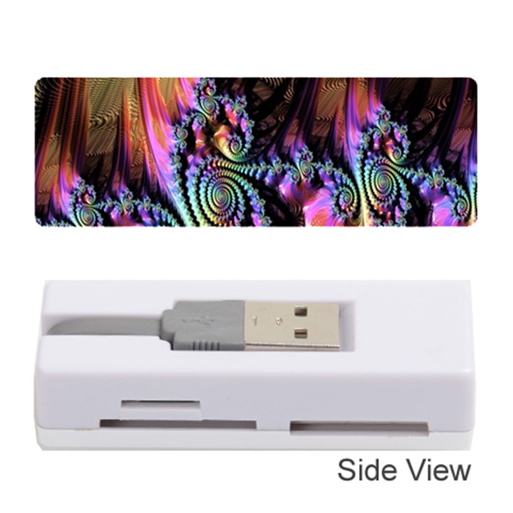 Fractal Colorful Background Memory Card Reader (Stick) 
