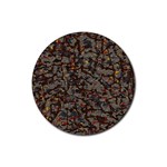 A Complex Maze Generated Pattern Rubber Coaster (Round) 