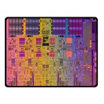 Circuit Board Pattern Lynnfield Die Double Sided Fleece Blanket (Small) 