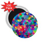 Colorful Abstract Triangle Shapes Background 2.25  Magnets (100 pack) 