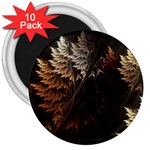 Fractalius Abstract Forests Fractal Fractals 3  Magnets (10 pack) 