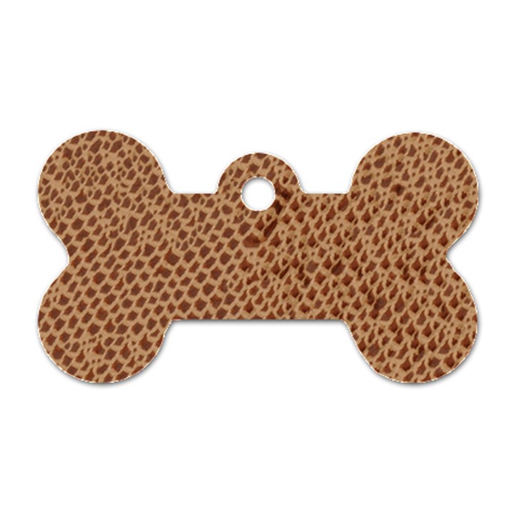 Giraffe pattern animal print  Dog Tag Bone (Two Sides)