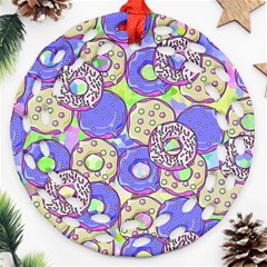 Donuts Pattern Ornament (round Filigree)