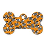 Pattern Halloween  Dog Tag Bone (One Side)