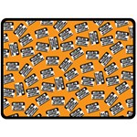 Pattern Halloween  Fleece Blanket (Large) 