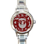 Ugly Christmas Sweater Round Italian Charm Watch
