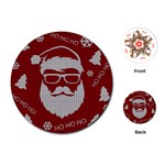 Ugly Christmas Sweater Playing Cards (Round) 