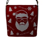Ugly Christmas Sweater Flap Messenger Bag (L) 