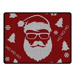 Ugly Christmas Sweater Double Sided Fleece Blanket (Small) 