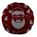 Ugly Christmas Sweater Large 18  Premium Flano Round Cushions