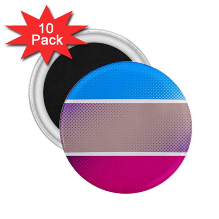 Pattern Template Banner Background 2.25  Magnets (10 pack) 
