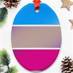 Pattern Template Banner Background Ornament (Oval)