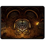 Fractal 3d Render Design Backdrop Double Sided Fleece Blanket (Large)  80 x60  Blanket Back