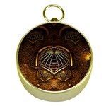 Fractal 3d Render Design Backdrop Gold Compasses