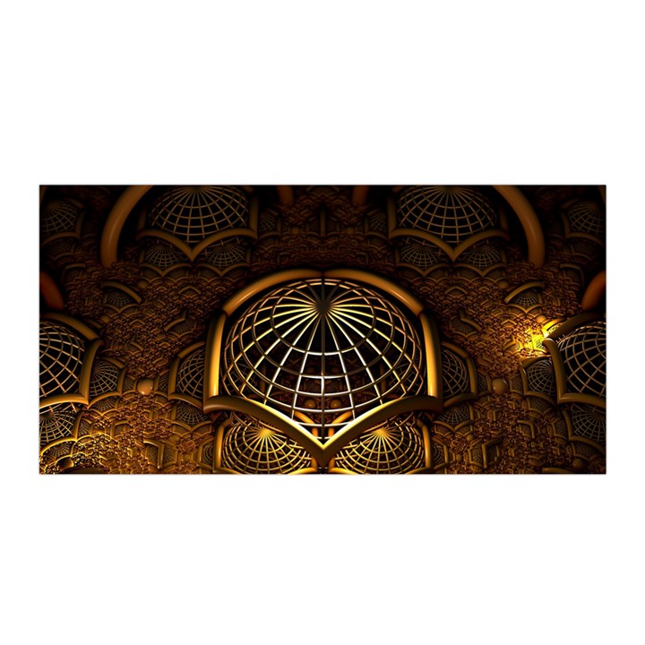 Fractal 3d Render Design Backdrop Satin Wrap
