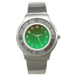 Course Colorful Pattern Abstract Stainless Steel Watch
