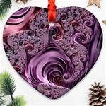 Abstract Art Fractal Heart Ornament (Two Sides)