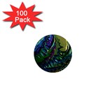Fractal Art Background Image 1  Mini Magnets (100 pack) 
