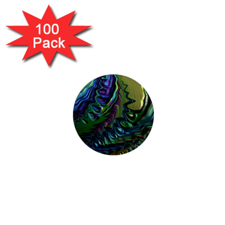 Fractal Art Background Image 1  Mini Magnets (100 pack) 