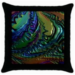 Fractal Art Background Image Throw Pillow Case (Black)