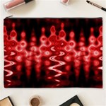 Red And Black Wave Pattern Cosmetic Bag (XXXL) 