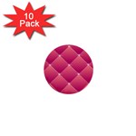 Pink Background Geometric Design 1  Mini Buttons (10 pack) 