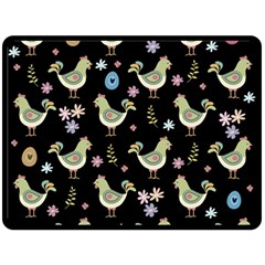 Easter Pattern Fleece Blanket (large) 