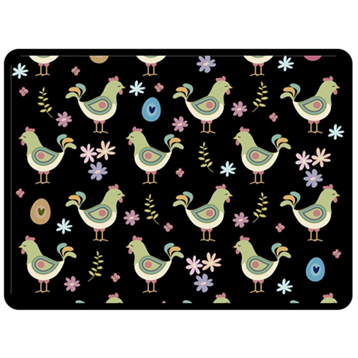 Easter Pattern Fleece Blanket (Large) 
