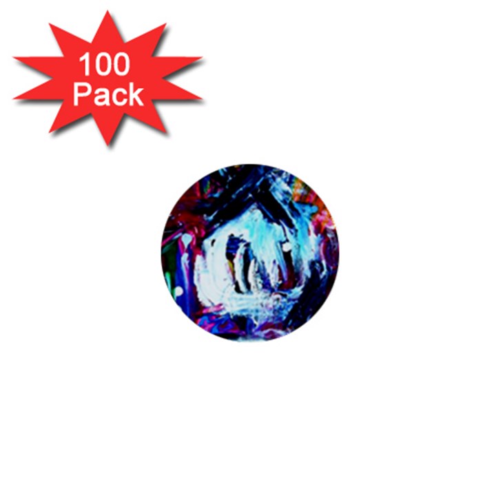 funny house 1  Mini Buttons (100 pack) 