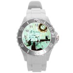 Dscf1961 - white room Round Plastic Sport Watch (L)