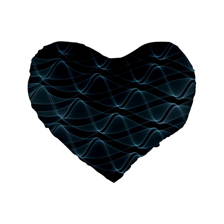 Desktop Pattern Vector Design Standard 16  Premium Flano Heart Shape Cushions