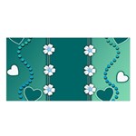 Design Texture Background Love Satin Shawl