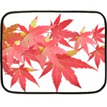 Leaves Maple Branch Autumn Fall Double Sided Fleece Blanket (Mini) 
