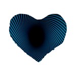 Background Spiral Abstract Pattern Standard 16  Premium Flano Heart Shape Cushions