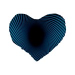 Background Spiral Abstract Pattern Standard 16  Premium Flano Heart Shape Cushions Back