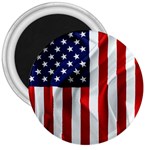 American Usa Flag Vertical 3  Magnets