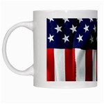American Usa Flag Vertical White Mugs