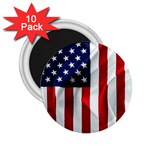 American Usa Flag Vertical 2.25  Magnets (10 pack) 