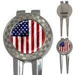 American Usa Flag Vertical 3-in-1 Golf Divots