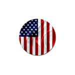 American Usa Flag Vertical Golf Ball Marker (4 pack)