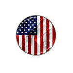 American Usa Flag Vertical Hat Clip Ball Marker