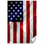 American Usa Flag Vertical Canvas 12  x 18  
