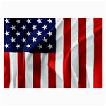 American Usa Flag Vertical Large Glasses Cloth