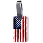 American Usa Flag Vertical Luggage Tags (One Side) 