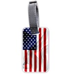 American Usa Flag Vertical Luggage Tags (Two Sides)