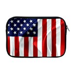American Usa Flag Vertical Apple MacBook Pro 17  Zipper Case